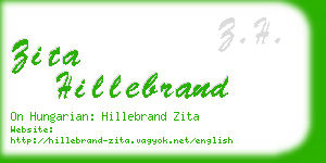 zita hillebrand business card